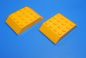 Preview: LEGO® Nr- 4211109 FL.YELL-ORA Gelb Eisenbahn Dachstein 4x6 / 45 Crad 2 Stück