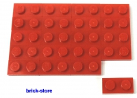 LEGO® / 1x2 Platten rot / 20 Stück