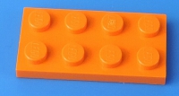LEGO® 2x4 Platte / orange