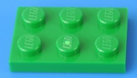 LEGO® 2x3 Platte / grün