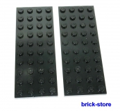 LEGO® / 4x10 Platten schwarz / 2 Stück