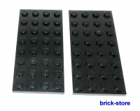 LEGO® 4x8 Platten schwarz / 2 Stück
