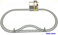 LEGO® Eisenbahn (60052) Schienenkreis mit Weichen und Verladestation / Kran