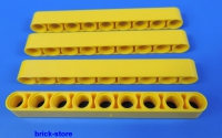 LEGO® technic Nr- 4187136 /  9 Loch gelbe Lochstangen - Liftarm / 4 Stück