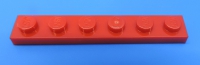 LEGO® Nr.- 366621 / 1x6 Platte  rot / 1 Stück