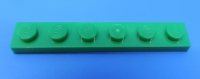 LEGO® Nr.- 366628 / 1x6 Platte grün / 1 Stück