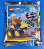 LEGO City Limited Edition 952003 Figur Bauarbeiter Eddy Erker mit Bulldozer