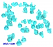 LEGO® tranparent hellblaue Diamanten/Kristalle/Perlen / 50 Stück