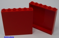 LEGO® 1x6x6  Fenster /  Wand / Panele /  rot  2 Stück