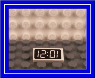 Lego Bedruckte Platte /Stein  Uhr