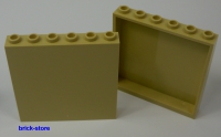 LEGO® 1x6x6  Fenster /  Wand / Panele /  beige  2 Stück