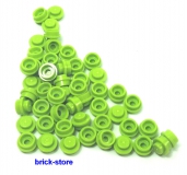 LEGO®  hellgrüne /  1x1 x0.33 runde Platten / Rundsteine / 50 Stück