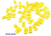 LEGO®  / 50 Stück / 1x2 gelbe / Fliesen mit Noppen