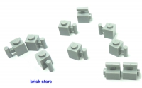 LEGO® hellgrau  /  1x1 Grundbaustein mit Griff / Stange / 10 Stück