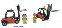 LEGO® City/ Eisenbahn (60052) Gabelstapler mit Figur / 2 Stück