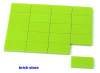 LEGO®   hellgrüne 1x2 Basic Fliesen / Kacheln / Platten / 20 Stück