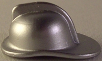 Kopfbedeckung Feuerwehrhelm Silber  Neuware