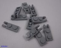 LEGO® / hellgraue / 1x2 Platte vertikal horizontal Clip / 10 Stück