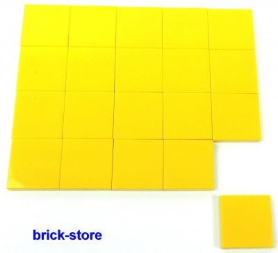 LEGO® gelbe 2x2 Basic Fliesen / Kacheln / Platten / 20 Stück