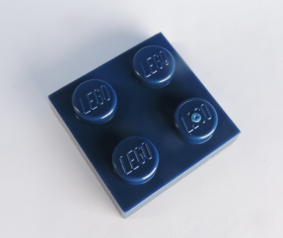 LEGO® Nr.-6037890 Platte 2x2 Earth Blue / 1 Stück