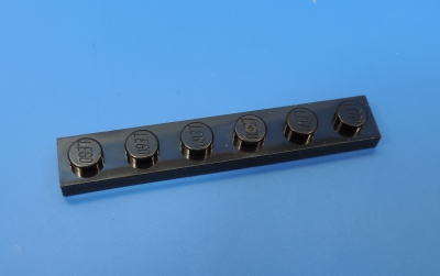 LEGO® Nr.- 366626 / 1x6 Platte schwarz / 1 Stück