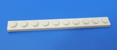 LEGO® Nr.- 447701 / 1x10 Platte weiß / 1 Stück