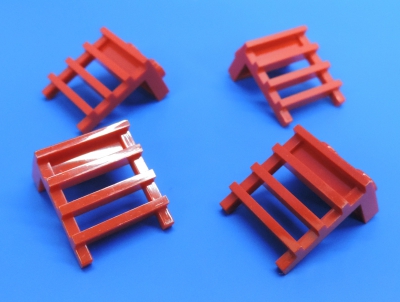 LEGO® Nr 4586228 1x2x2 Treppe Zaun Leiter rot / 4 Stück