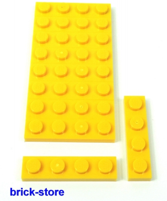 LEGO® gelbe 1x4 Platten/ 20 Stück