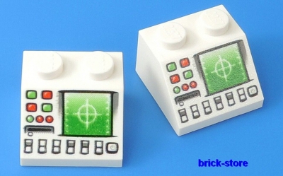 LEGO® bedruckte Eisenbahn /Schiff / Pc Radar Computer / 2 Stück