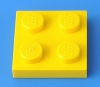 LEGO® 2x2 Platte / gelb